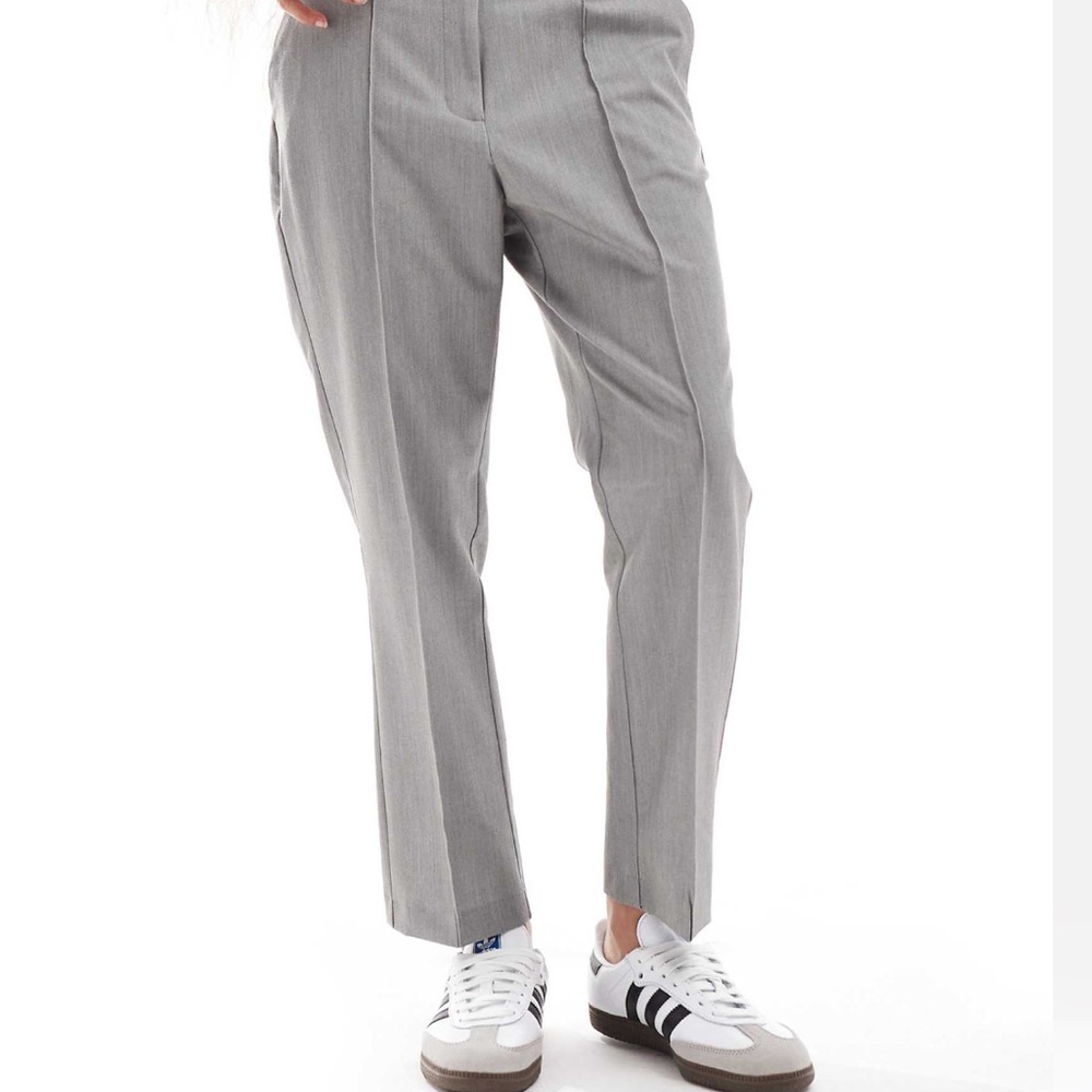ASOS Petite Light Gray Cropped Pants